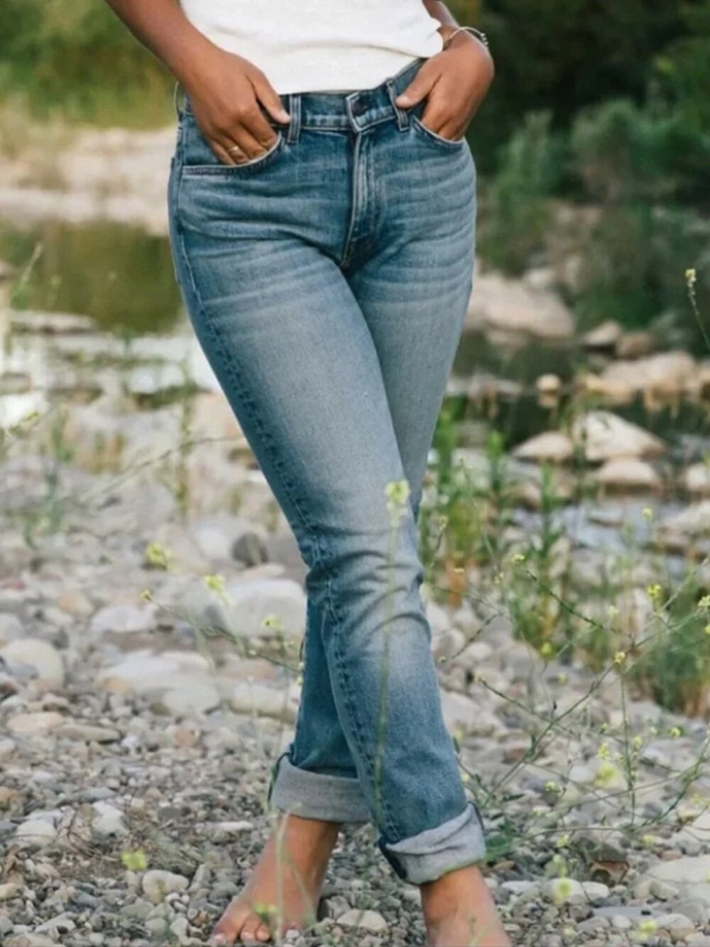 Imogene + Willie Imogene Slim Raw Hem Jeans 26